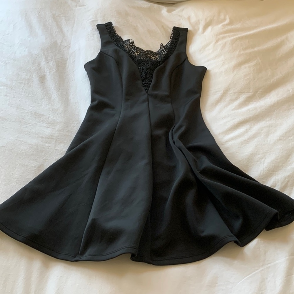 Lace black dress